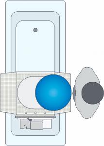 Invacare Aquatec Trans, transferhulpmiddel stap 2