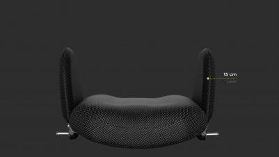 Invacare Matrx MAC rug - rompsteun 15cm