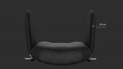 Invacare Matrx MAC rug - rompsteun 23 cm