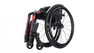 Lichtgewicht rolstoel Küschall Champion 2.0 zwart met rood frame