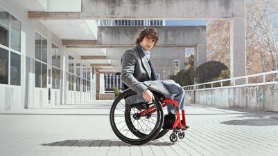 Lichtgewicht rolstoel Küschall K-Series 2.0 rood frame