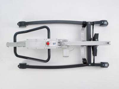 Invacare Birdie Evo tillift opgevouwen voor transport en opslag