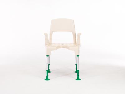 Invacare Aquatec Pico GREEN, douchestoel met hygiene uitsparing aan de voorzijde